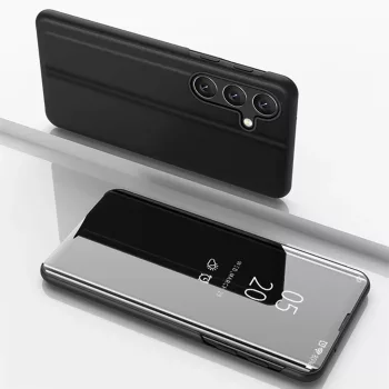   Clear View Case Samsung Galaxy A26 Cover with Flip tok, fekete