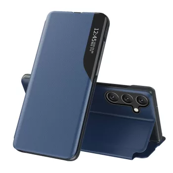   Eco Leather View Case elegant case with flap and stand function Samsung Galaxy A26 tok, kék