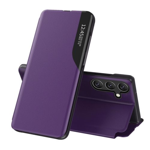 Eco Leather View Case elegant case with flap and stand function Samsung Galaxy A26 - tok, lila