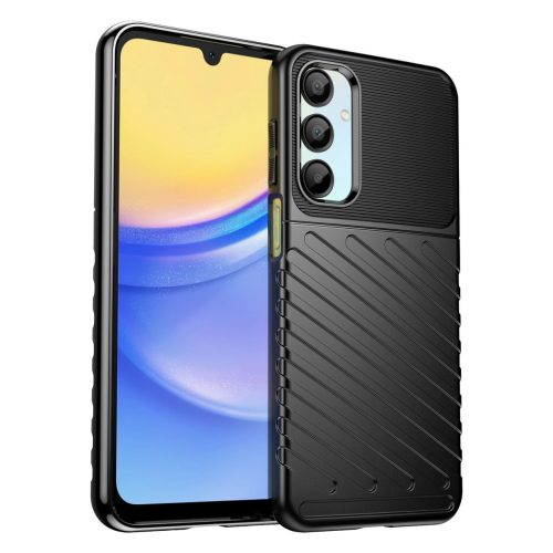 Thunder Case Samsung Galaxy A26 Silicone ütésálló tok, fekete