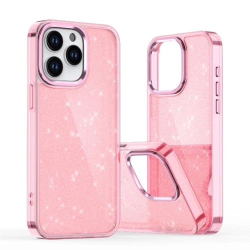 Glitter Case iPhone 16e tok, rózsaszín