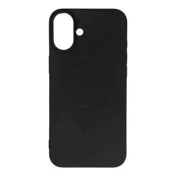 Liquid Silicone Case MagSafe iPhone 16e tok, fekete