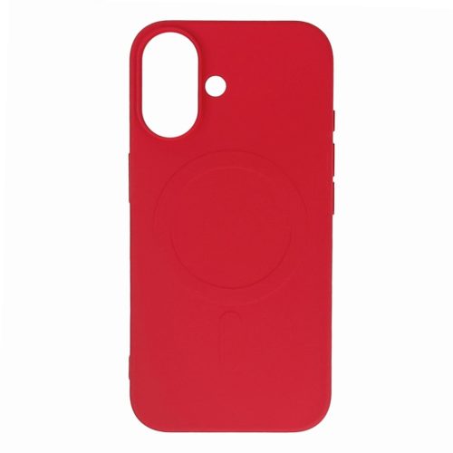 Liquid Silicone Case MagSafe iPhone 16e tok, piros