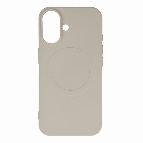 Liquid Silicone Case MagSafe iPhone 16e tok, bézs
