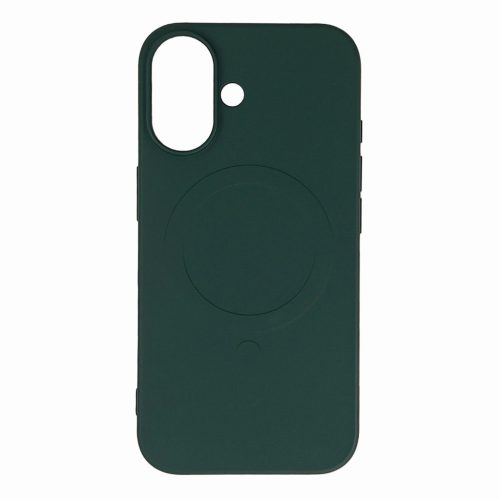 Liquid Silicone Case MagSafe iPhone 16e tok, zöld