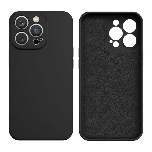 iPhone 16e Silicone Case tok, fekete
