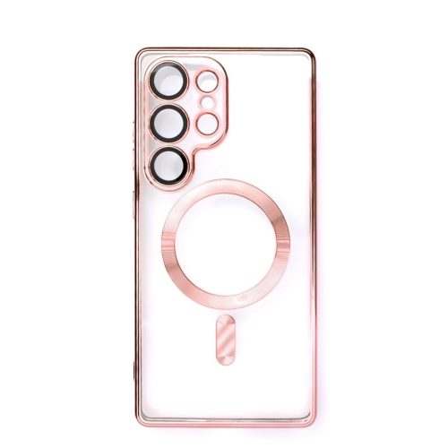Electroplated Case MagSafe iPhone 16e tok, rózsaszín