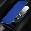 Clear View Case iPhone 16e Flip Cover tok, kék