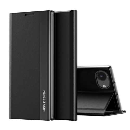 Sleep Case Pro iPhone 16e Flip and Stand tok, fekete