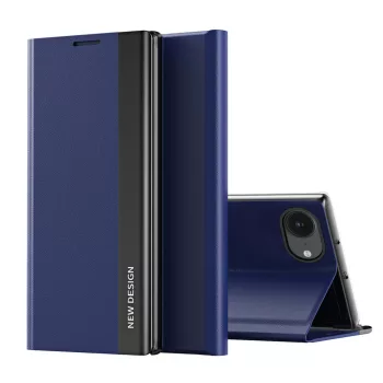 Sleep Case Pro iPhone 16e Flip and Stand tok, kék