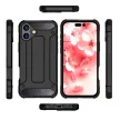 Hybrid Armor Case iPhone 16e tok, fekete