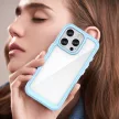 Outer Space Case iPhone 16e Flexible Frame Cover tok, kék