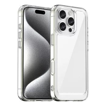   Outer Space Case iPhone 16e Flexible Frame Cover tok, átlátszó