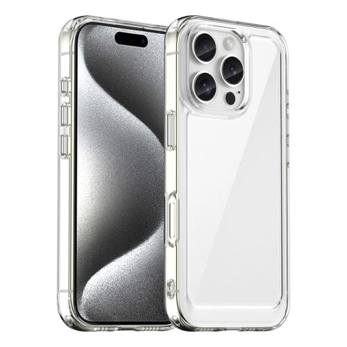 Outer Space Case iPhone 16e Flexible Frame Cover tok, átlátszó