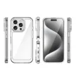 Outer Space Case iPhone 16e Flexible Frame Cover tok, átlátszó