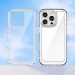 Outer Space Case iPhone 16e Flexible Frame Cover tok, átlátszó