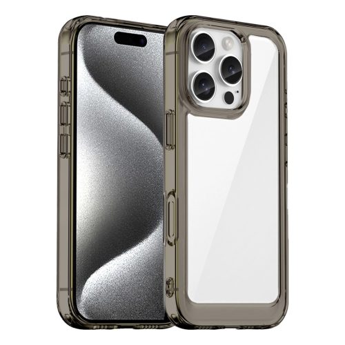 Outer Space Case iPhone 16e Flexible Frame Cover tok, lilaTranslucent, tok, fekete