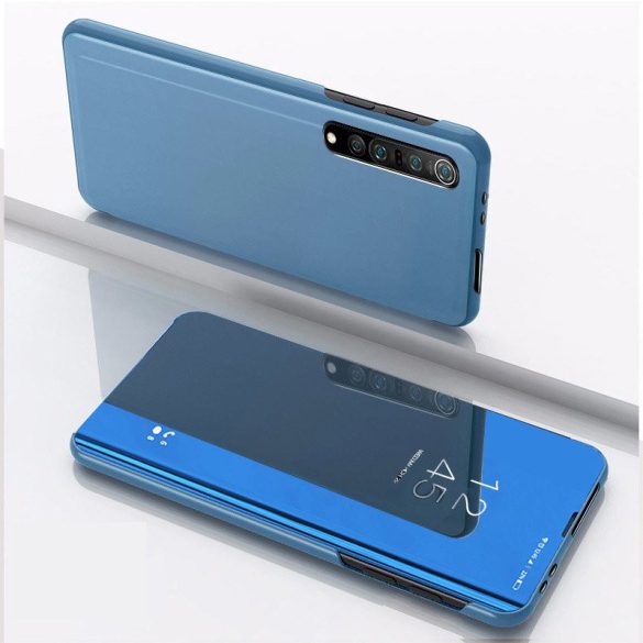 Clear View Case cover Xiaomi Mi 10/Mi 10 Pro oldalra nyíló tok, kék