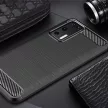 Carbon Case Flexible Huawei P40 hátlap, tok, fekete