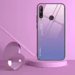 Gradient Glass Huawei P40 Lite E/Y7P edzettüveg hátlap, tok, fekete-kék
