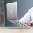 Laptop tartó állvány, 11'' - 13,8'', aluminium, összecsukható, ezüst