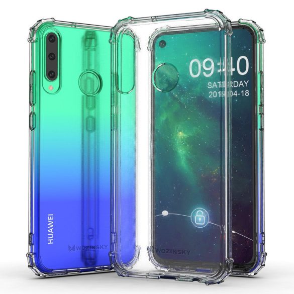 Wozinsky Anti-Shock Huawei P40 Lite E/Y7P ütésálló, hátlap, tok, átlátszó