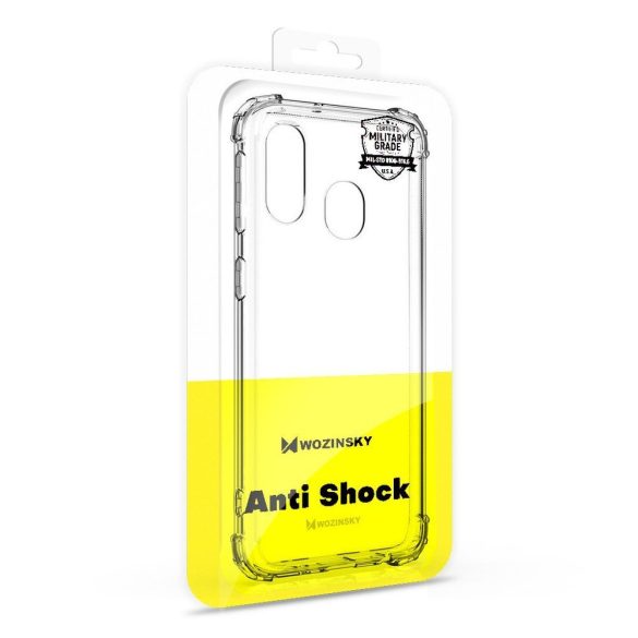 Wozinsky Anti-Shock Huawei P40 Lite E/Y7P ütésálló, hátlap, tok, átlátszó