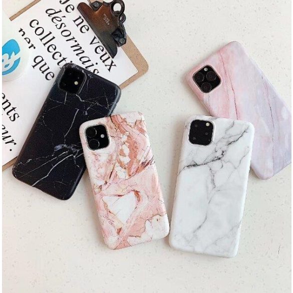 Wozinsky Marble TPU case iPhone 12 Mini hátlap, tok, fekete