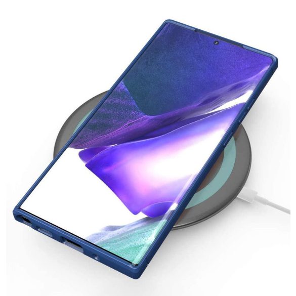 Carbon Case Flexible Samsung Galaxy Note 20 Ultra hátlap, tok, sötétkék
