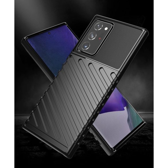 Armored Thunder Samsung Galaxy Note 20 Ultra ütésálló hátlap, tok, sötétkék