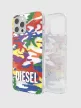 Diesel Clear Case Pride Camo iPhone 12/12 Pro tok, hátlap, színes