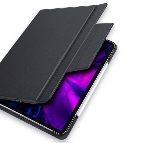 Dux Ducis iPad Pro 12.9" (2020) oldalra nyíló smart tok billentyűzettel, fekete