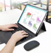 Dux Ducis iPad Pro 12.9" (2020) oldalra nyíló smart tok billentyűzettel, fekete
