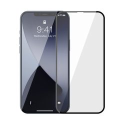  Wozinsky iPhone 12 Mini Nano Flexi Glass Hybrid teljes kijelzős edzett üvegfólia (tempered glass) 9H keménységű (nem teljes kijelzős 5D sík üvegfólia), tokbarát, fekete