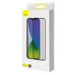 Baseus 2db iPhone 12/12 Pro 3D Full screen Anti Spy Tempered Glass, teljes kijelzős üvegfólia, fekete