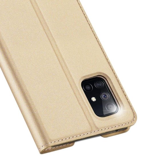 Dux Ducis Skin Pro Samsung Galaxy S20 FE oldalra nyíló tok, arany