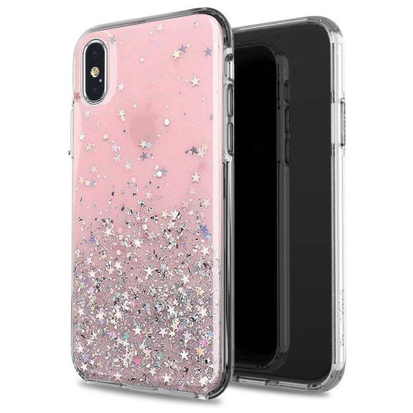 Wozinsky Star Glitter Xiaomi Mi 10T Pro/Mi 10T hátlap, tok, fekete