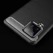 Carbon Case Flexible Samsung Galaxy A42 5G hátlap, tok, fekete