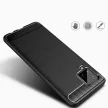 Carbon Case Flexible Samsung Galaxy A42 5G hátlap, tok, fekete