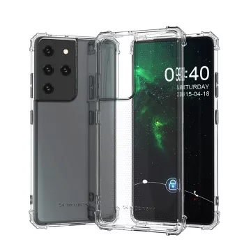   Wozinsky Anti-Shock Samsung Galaxy S21 Ultra ütésálló, szilikon hátlap, tok, átlátszó