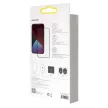 Baseus 2db iPhone 12/12 Pro 0.3mm, 3D Full screen Anti Spy Tempered Glass, teljes kijelzős üvegfólia, fekete