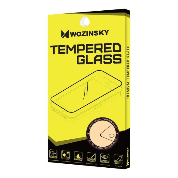 Wozinsky Samsung Galaxy S21 Plus 5D Full Glue teljes kijelzős edzett üvegfólia (tempered glass) 9H keménységű, tokbarát, fekete