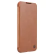 Nillkin Qin Qin bőr Pro Case Case tok Samsung Galaxy S22 Plus oldalra nyíló tok, barna