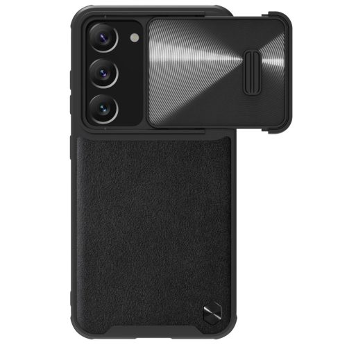 Nillkin CamShield Leather S Case Samsung Galaxy S23 Plus ütésálló hátlap, tok, fekete
