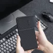 Nillkin Synthetic Fiber S Case ütésálló tok Samsung Galaxy S23, kamerafedéllel, fekete
