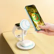 Choetech inductive charger (MagSafe compatible) stand for iPhone, Apple Watch, AirPods white (T585-F)