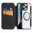 Dux Ducis Skin X Pro iPhone 16 Pro Case with MagSafe and Flip Cover - tok, fekete