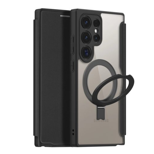 Dux Ducis Skin X Pro case flap magnetic ring Samsung Galaxy S24 Ultra tok, fekete