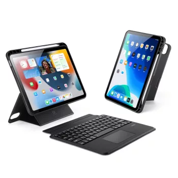   DUX DUCIS tok DK összecsukható vezeték nélküli billentyűzettel iPad Pro 10 (2022), fekete