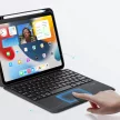 DUX DUCIS tok DK összecsukható vezeték nélküli billentyűzettel iPad Pro 10 (2022), fekete